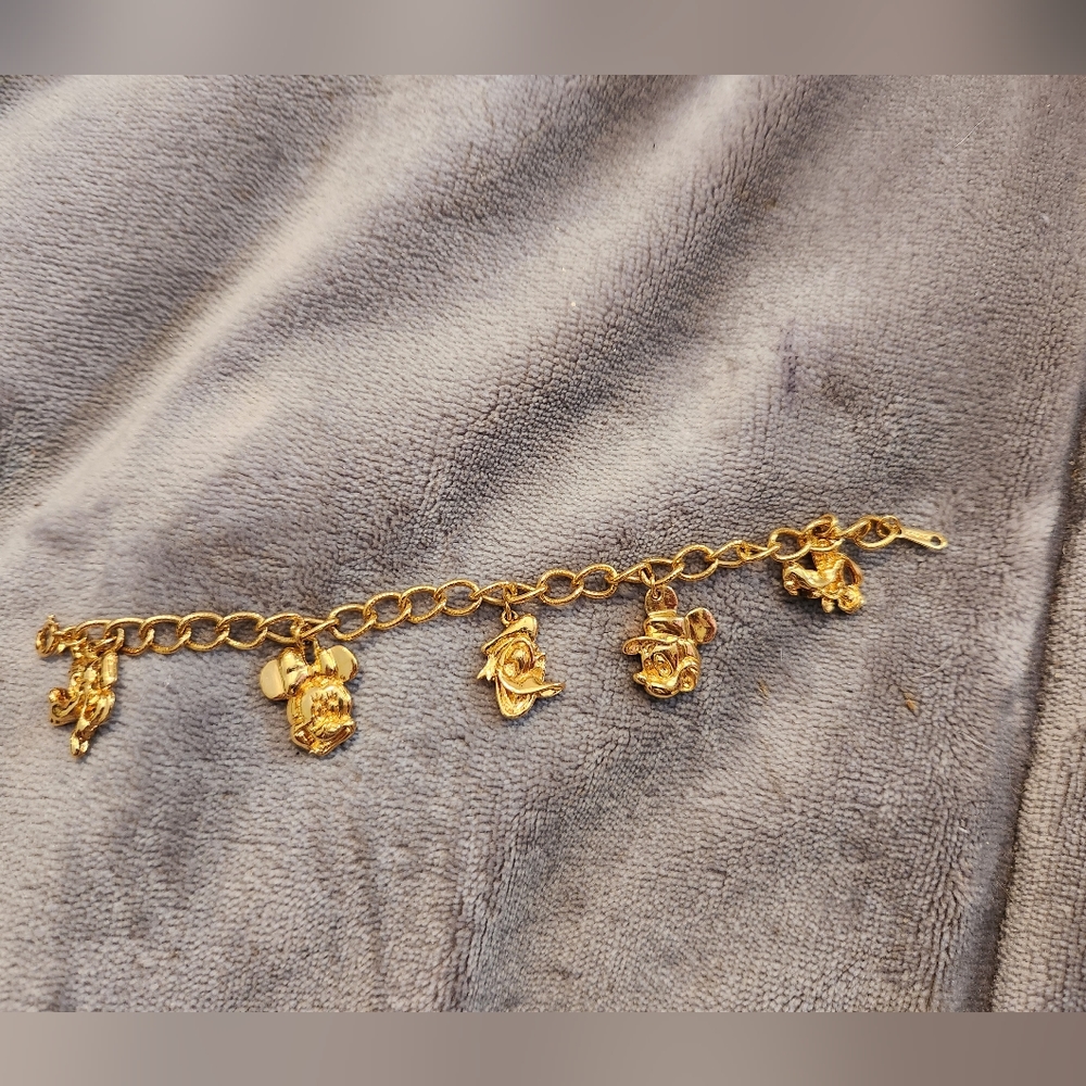 Vintage Disney charm bracelet